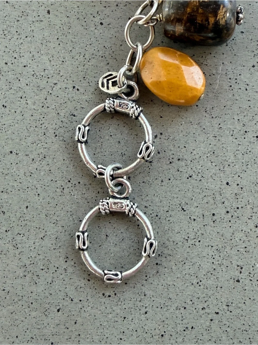 Silpada Cha Cha Multi-Stone Bracelet in Turquoise and Brown, Sterling